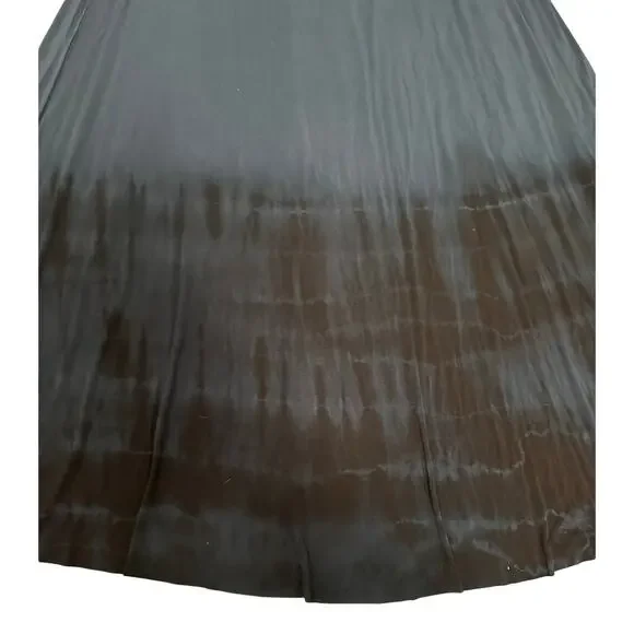 SewRed - Maxi Mermaid Tie Dyed Grayish Blue/ Black Skirt - XL - Picture 8 of 11